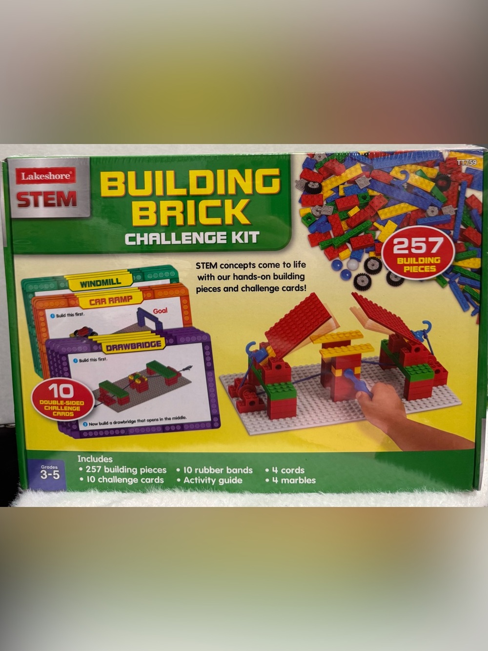 Lakeshore Building Brick Challenge Kit - Multicolor STEM Building Toy